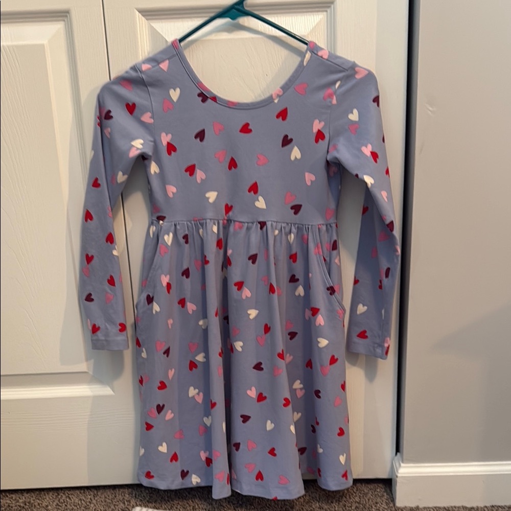 Heart print skater dress 💕